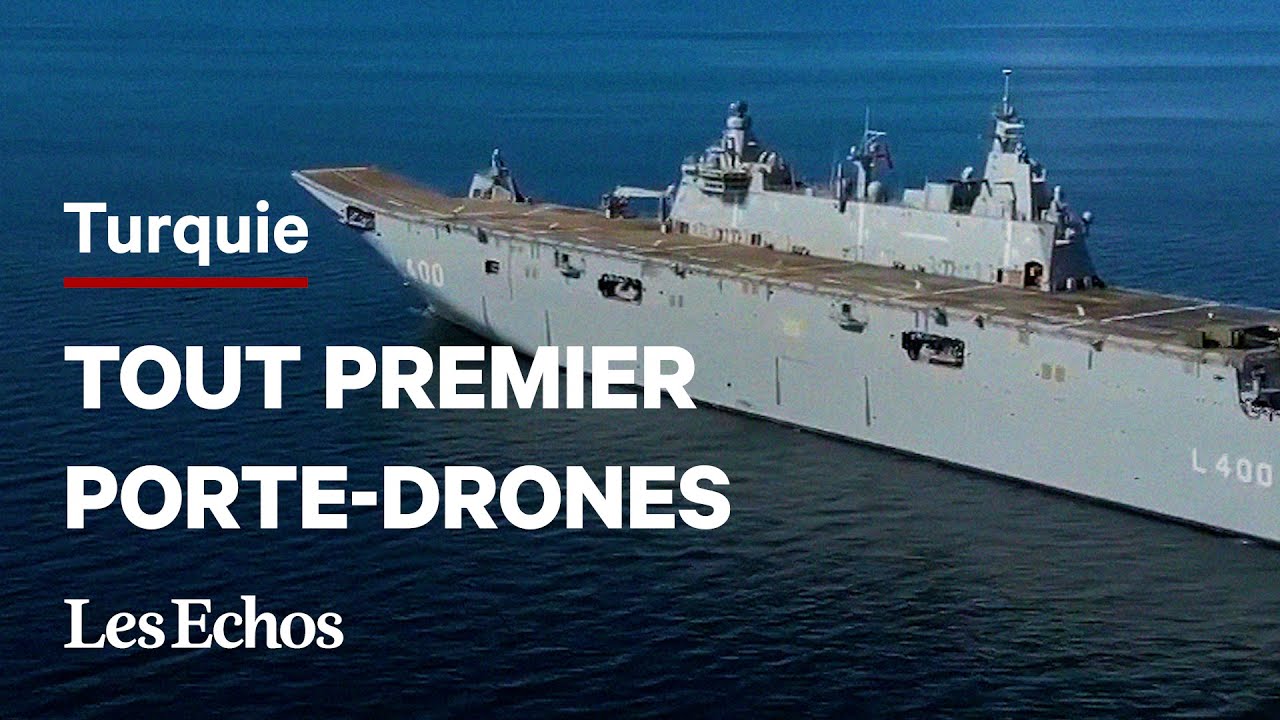 La Turquie inaugure son premier porte-drones, le TCG Anadolu