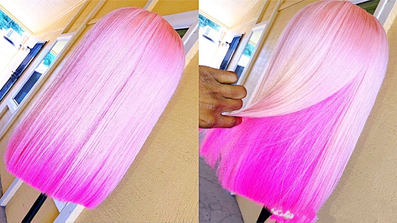 DIY: PINK HAIR In 9 Minutes ! | Water Color Method | ft dolago.com
