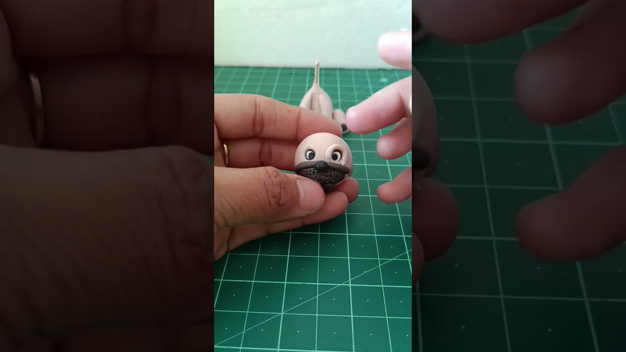 Fondant Dog tutorial - tutorial for beginners #pug #shorts