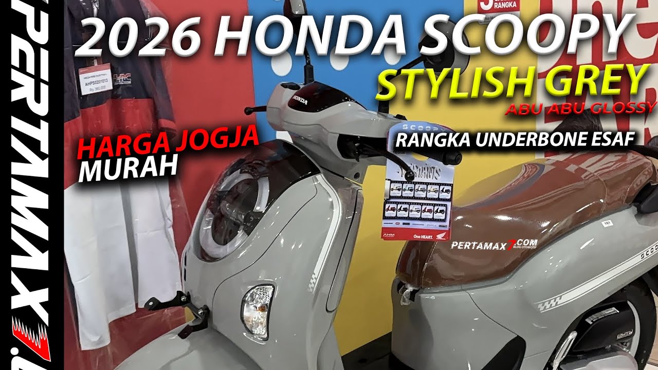 REVIEW Honda Scoopy Warna Abu Abu 2026 Stylish Grey Keyless Harga Jogja Murah #scoopy2026 #scoopy