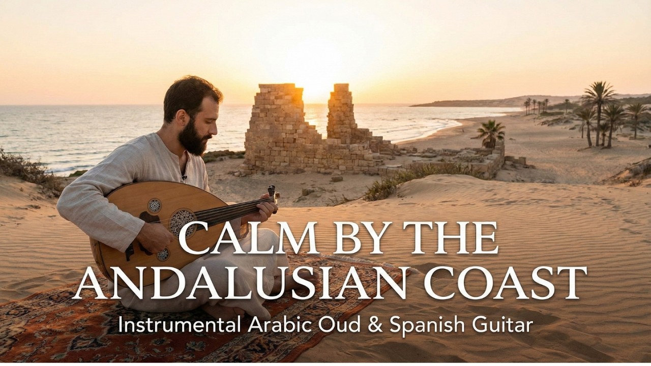Calm by the Andalusian Coast | Instrumental Arabic Oud & Spanish Guitar