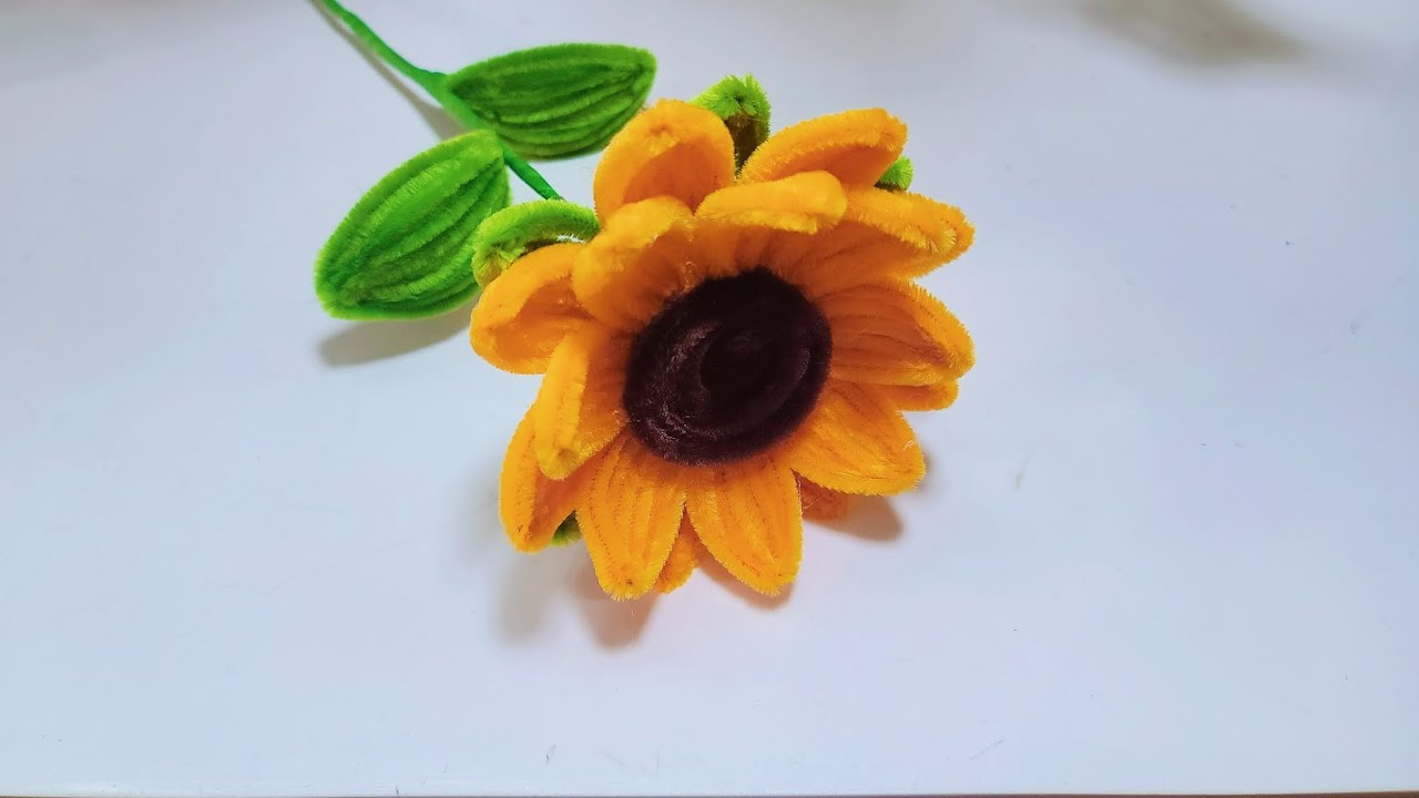 How to make sunflowers with velvet zinc - velvet zinc flowers- làm hoa handmade