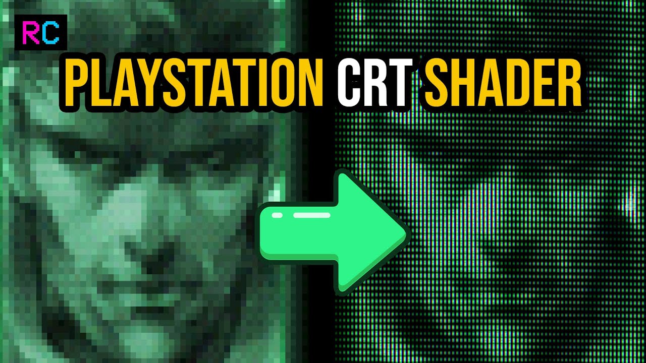 Sony PlayStation PS1 - RetroArch CRT TV Shader/Filter