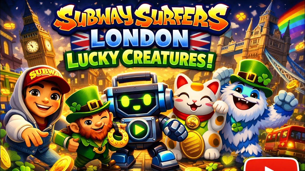Subway surfers London lucky creatures With Boombot || Like and subscribe 🩷🩵
