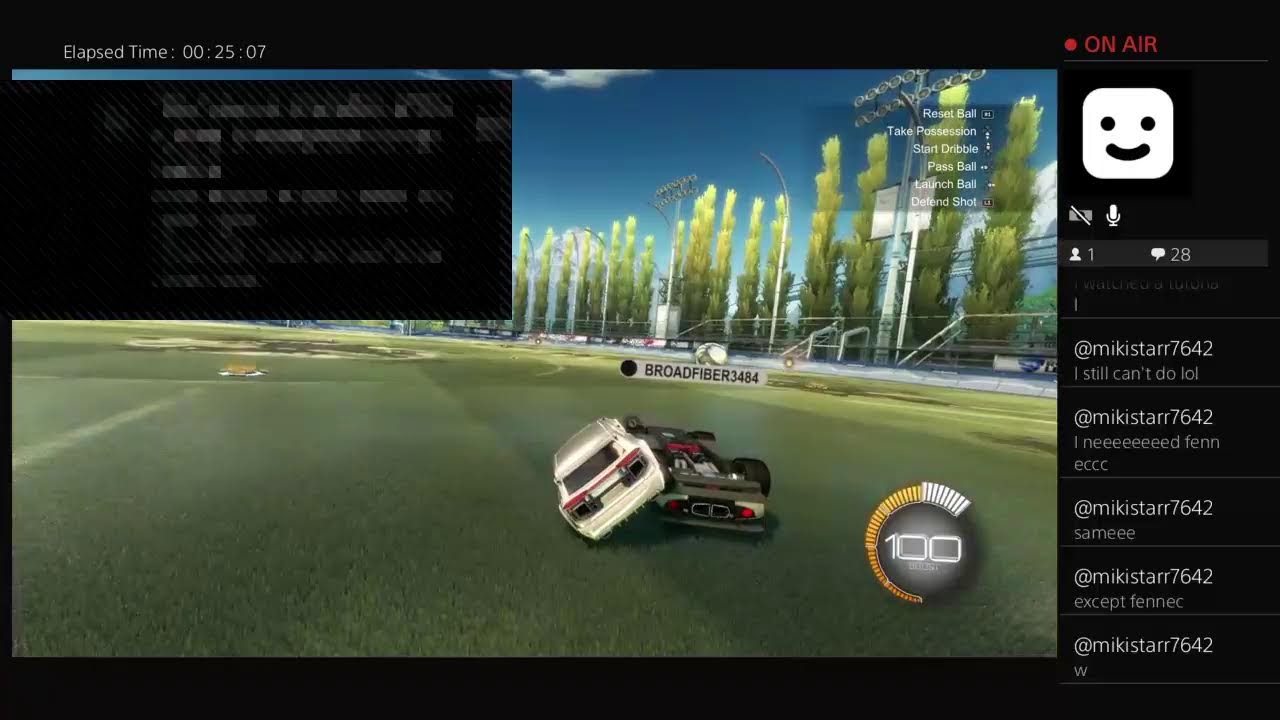Trying to hit a reset in rocket league