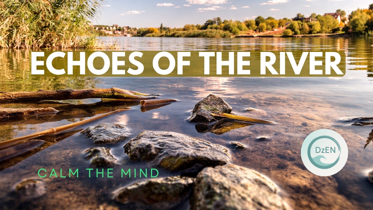 Deep Ambient Meditation with Nature Sounds | River Water, Sky, Slow Pads & Relaxing Atmosphere
