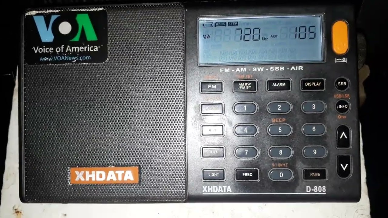 Another American AM radio station was picked up in Brazil, but it was not identified. Now on 720 KHz