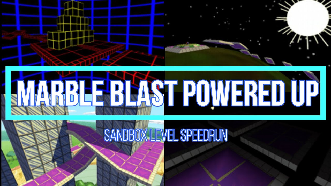 Marble Blast Powered Up — скоростное прохождение уровней Sandbox