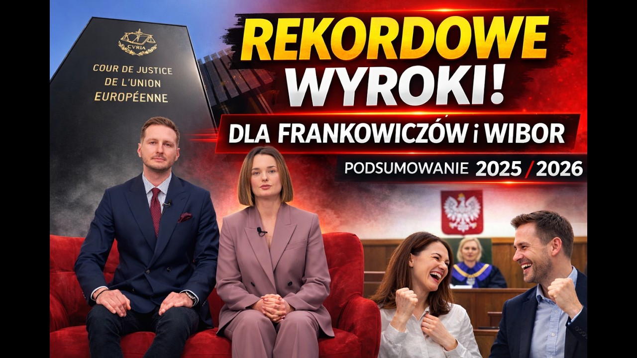 Kancelaria Frankowicze i WIBOR - 1133 rekordowe wyroki. Kredytobiorcy kwestionują umowy PLN I WIBOR