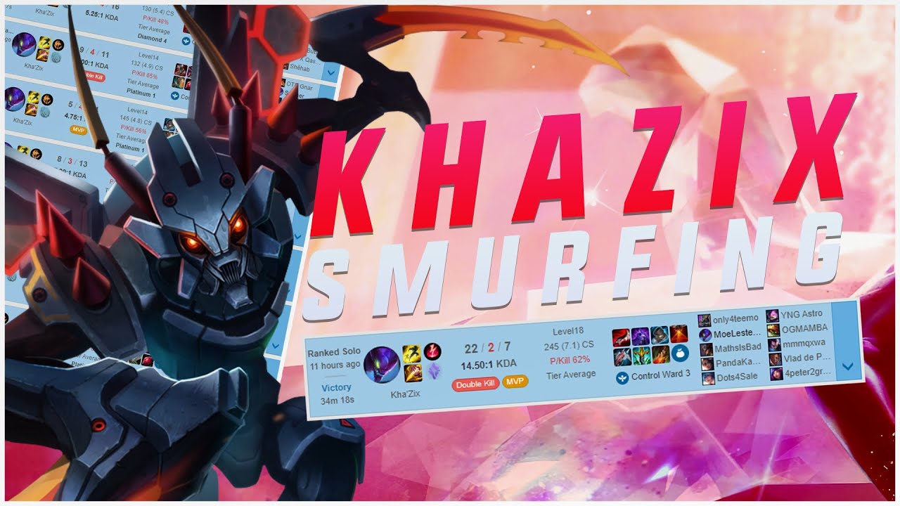 What happens when a KHA'ZIX SMURF visits SILVER | Smurf Commentary | League Of Legends
