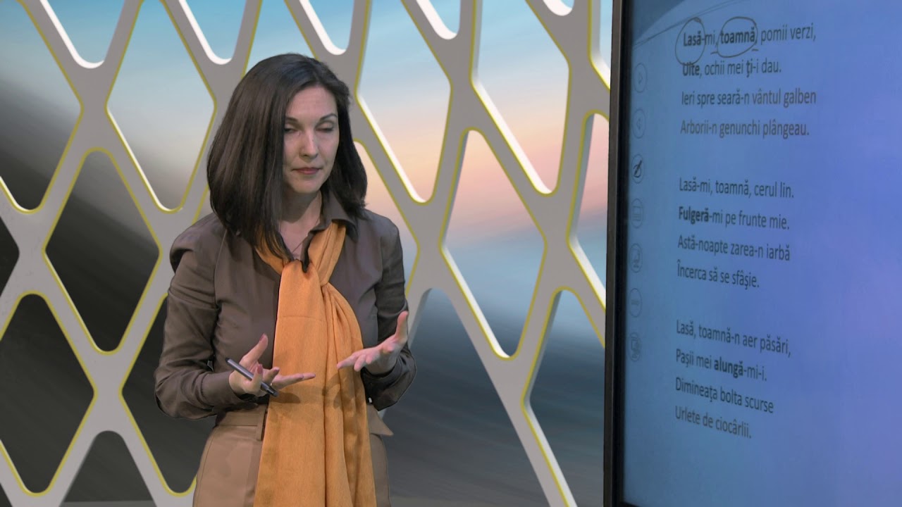 #TeleŞcoala: Limba și literatura română clasa a VIII-a: Genul liric (@TVR2)