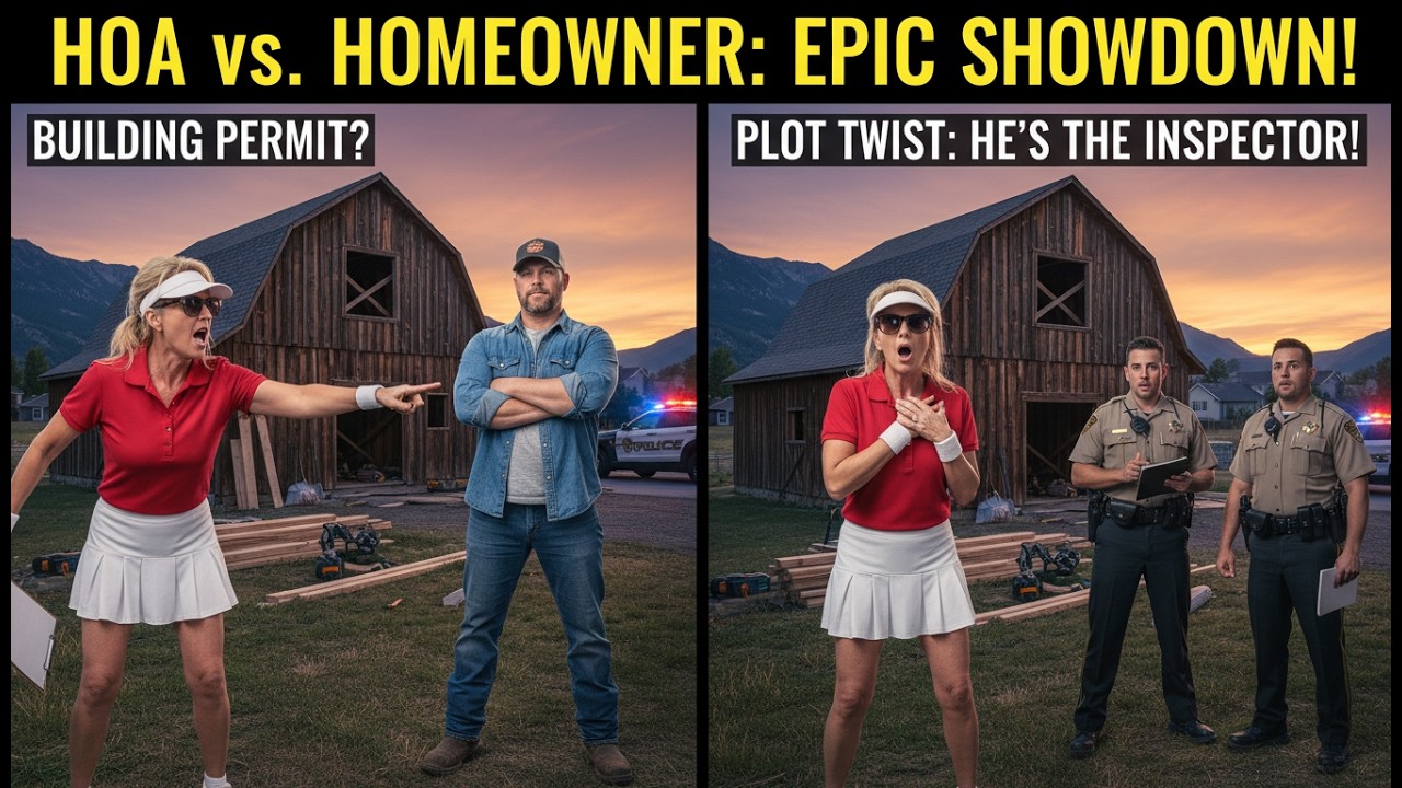 HOA Karen Calls Cops on My Barn – Until I Flash My Inspector Badge!