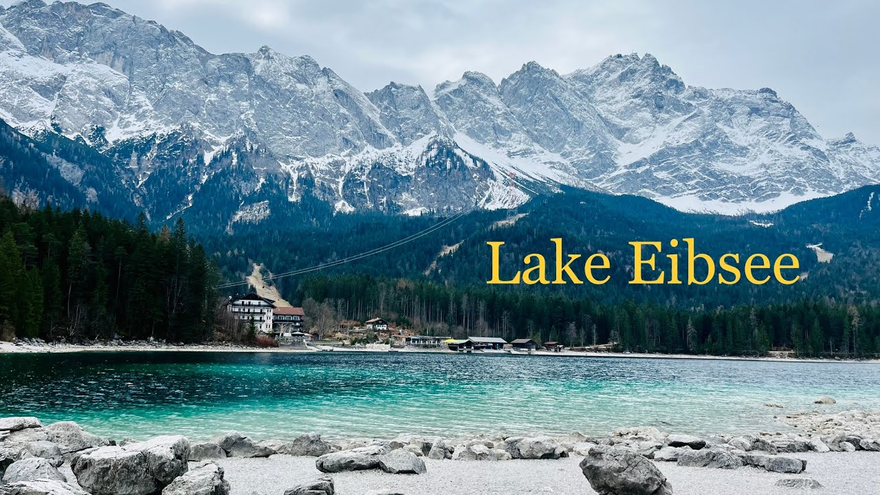 Relaxing morning walk around Lake Eibsee in Grainau - Bavaria, Germany 🇩🇪