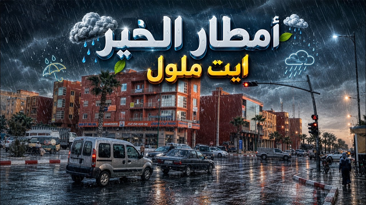 #أكادير #أيت املول # أمطااار الخير الحمد لله#اكادير #🌨️🌧️🌧️