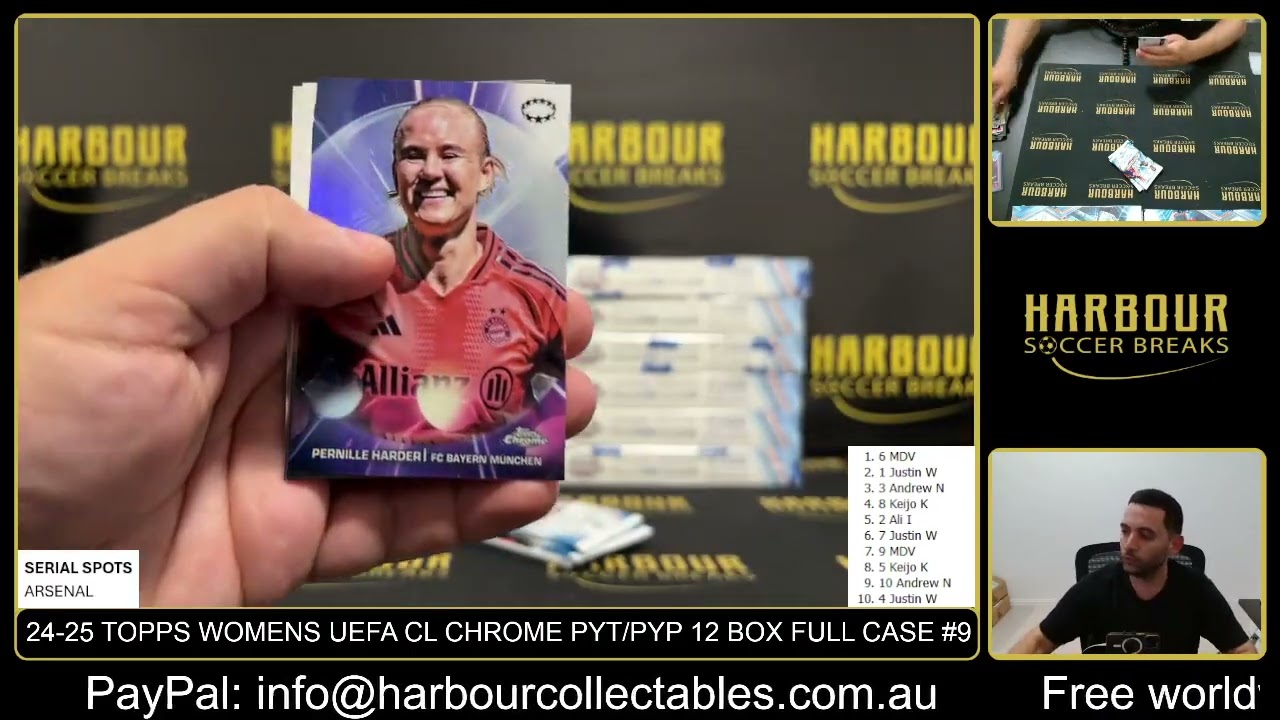 Break #9 - 2024/25 Topps Women's UEFA Champions League Hobby PYT/PYP 12 Box Full Case