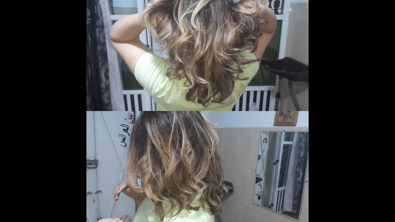 طريقة صبغ الشعر من بني غامق إلى أشقر طبيعي💖 Ombré balayage technique