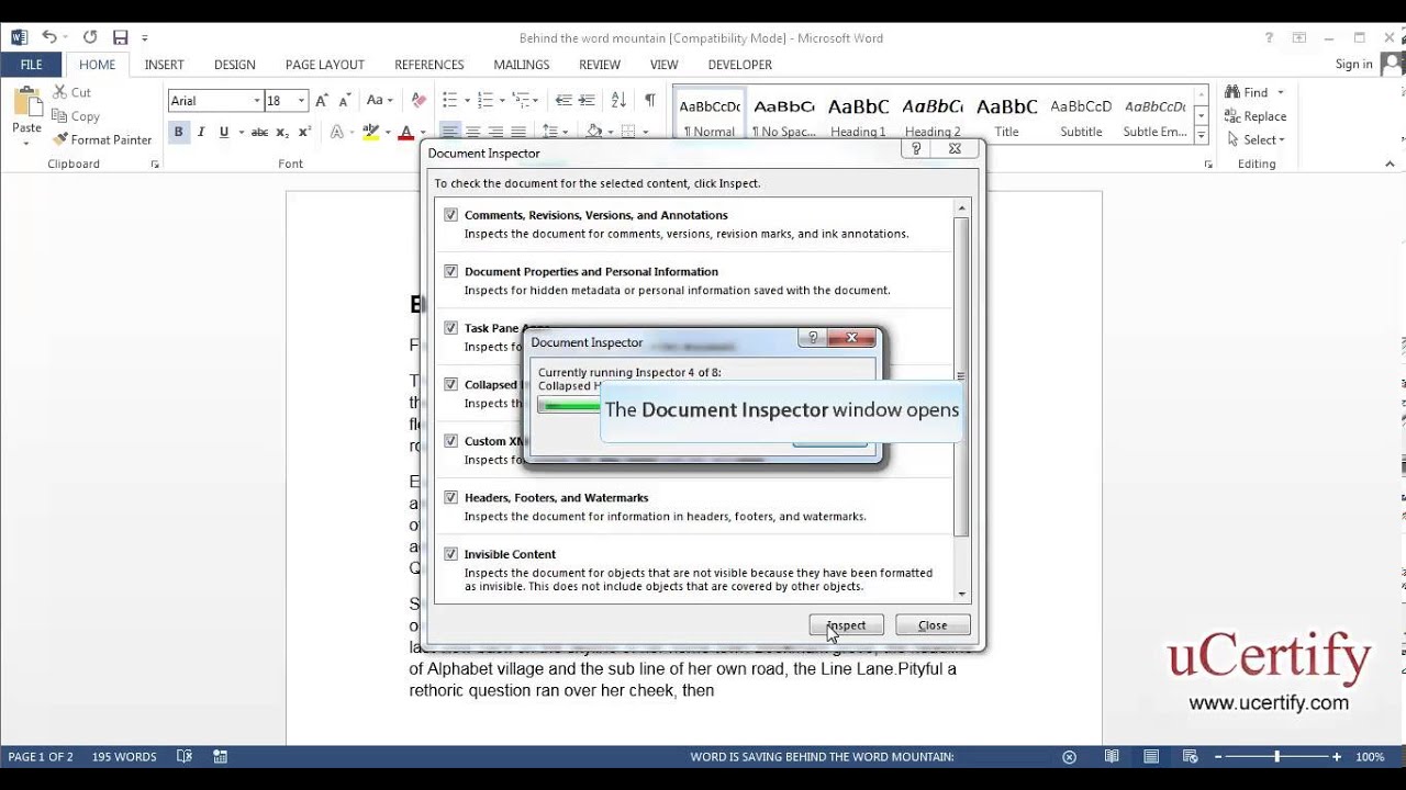 Inspect A Document