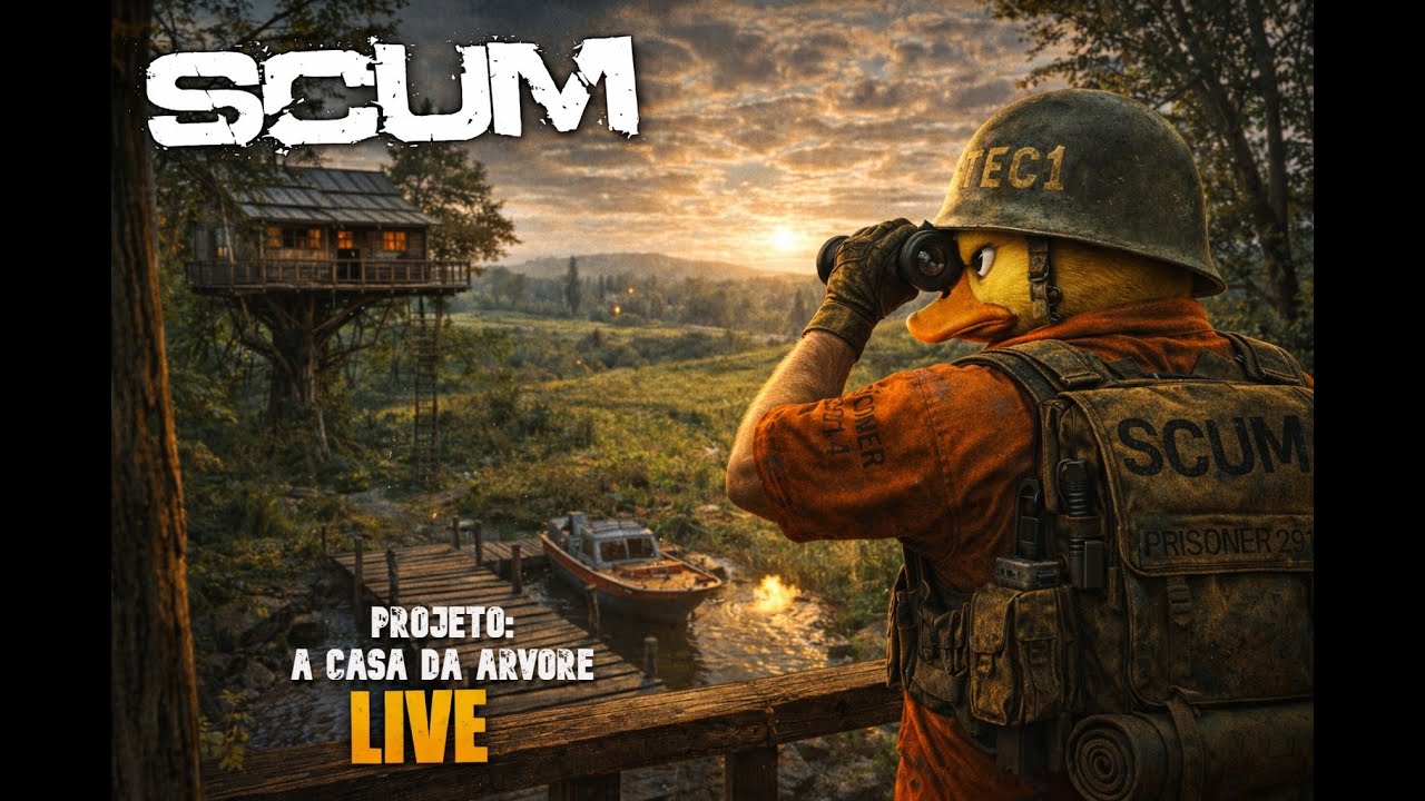 SCUM AO VIVO - PATINHO NA ARVORE - A BASE NA ARVORE