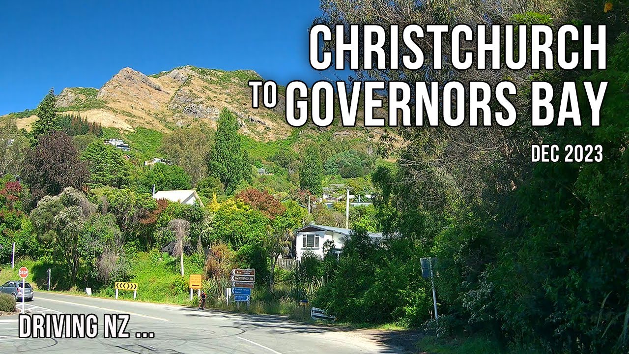 Driving New Zealand: Christchurch to Governors Bay | 4K