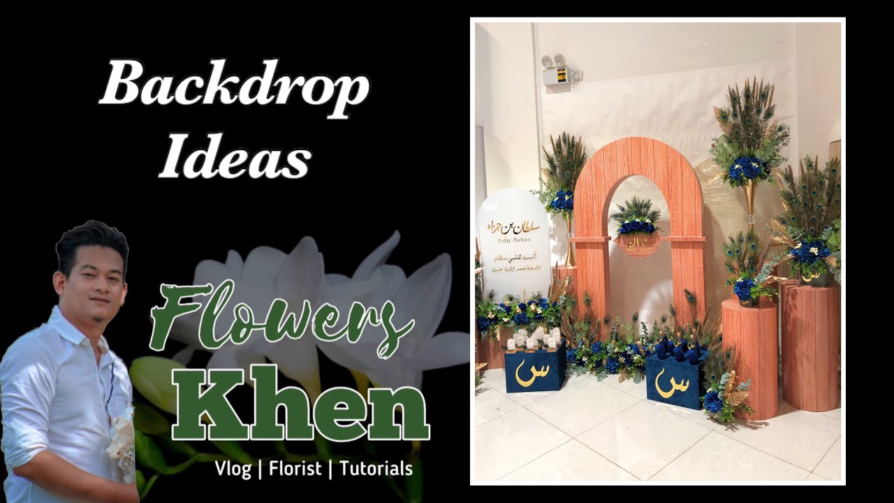 Small Backdrop for Party | Flower Arrangement