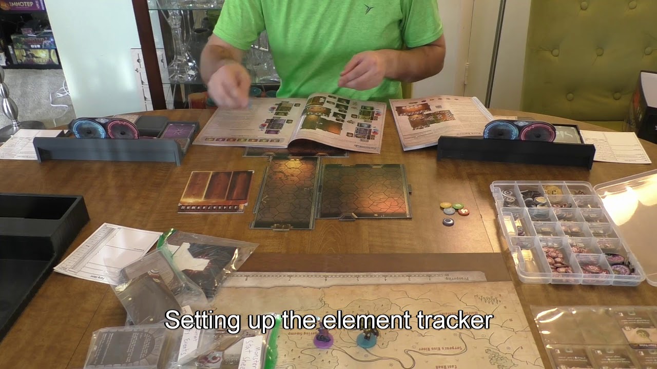 Gloomhaven First Scenario Setup (Black Barrow)