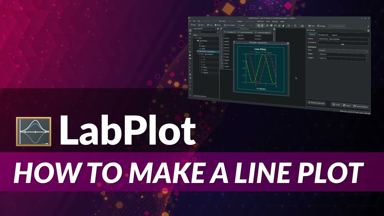 How To Make a Line Plot in LabPlot