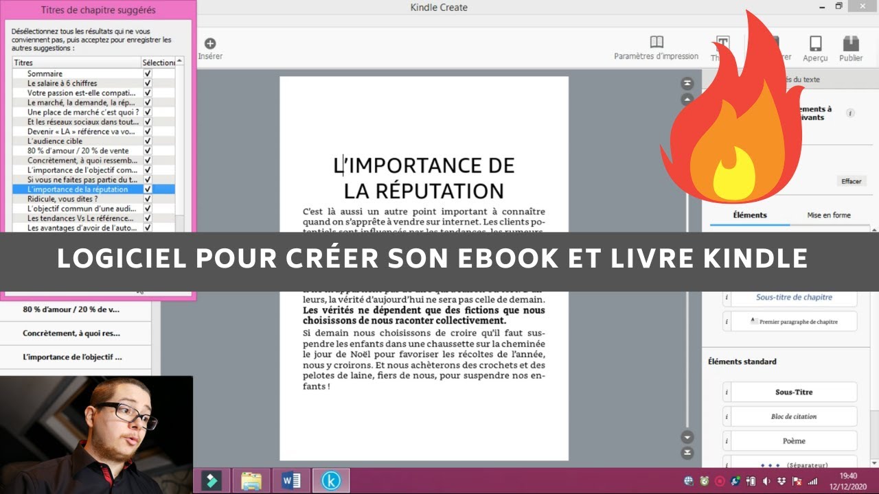 Un logiciel gratuit pour créer un livre numérique kindle (kindle create)