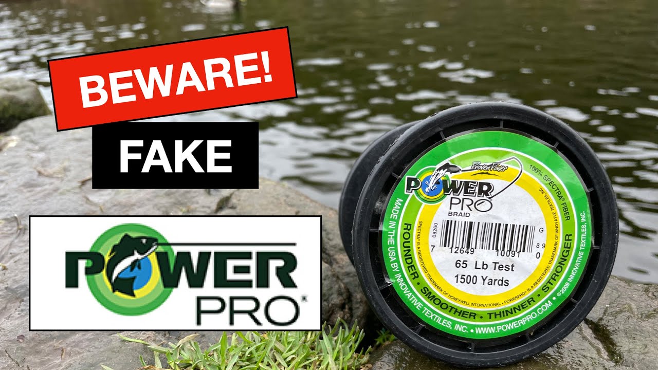Lets have a look at some fake Power Pro braid vs the real deal!