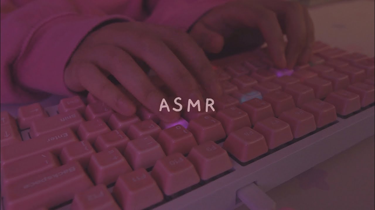[Cozy ASMR] 2h keyboard typing on ceramic keycaps ☁