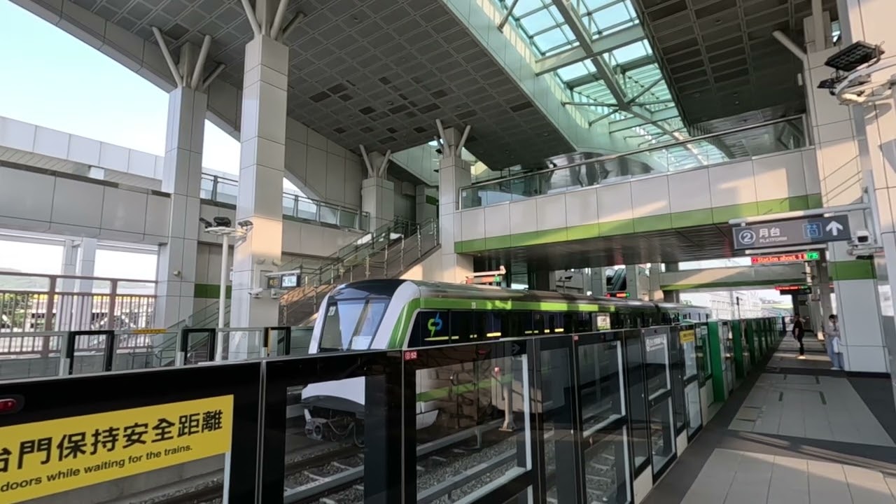 台中捷運。北屯總站/列車進+離站。2023.07.08