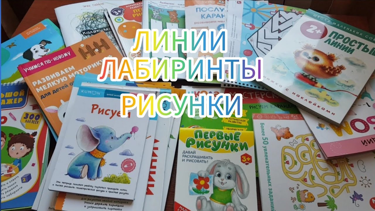 ОБЗОР ПОСОБИЙ, РАЗВИВАЮЩИХ ТЕТРАДЕЙ 1, 2, 3, 4 ГОДА: ЛИНИИ, ЛАБИРИНТЫ, ПРОПИСИ, РИСУЕМ, РАСКРАШИВАЕМ