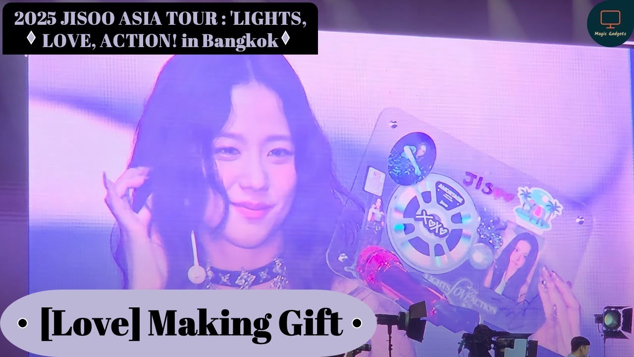 Jisoo Making a Special Gift [Love] | JISOO ASIA TOUR : 'LIGHTS, LOVE, ACTION! in Bangkok | 15/3/25