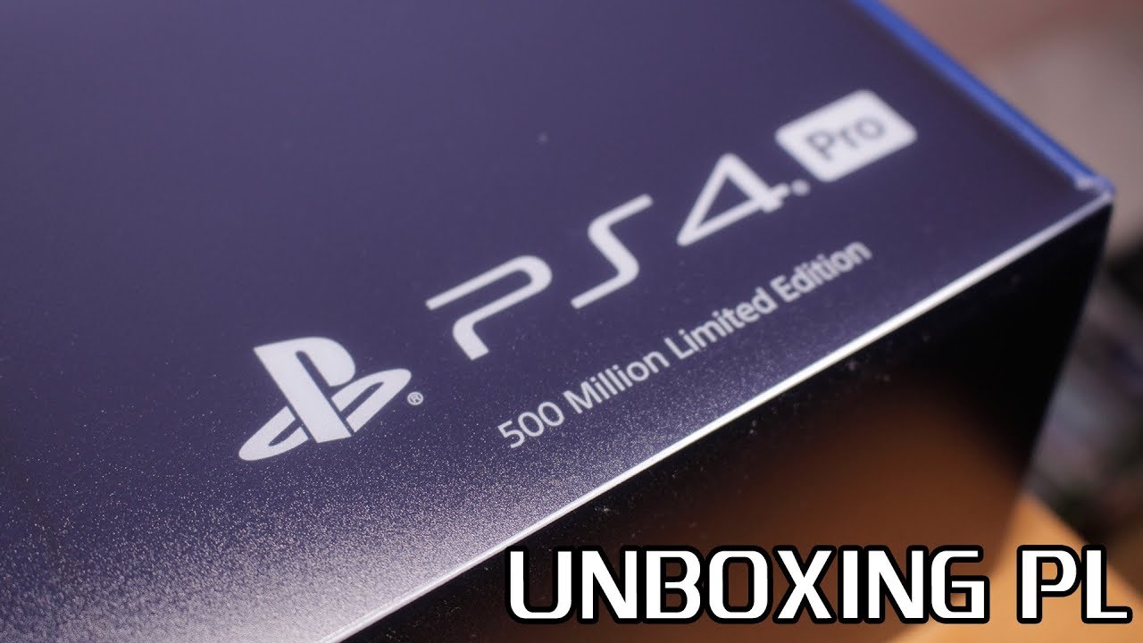 PlayStation 4 Pro 500 Million Limited Edition - Unboxing PL