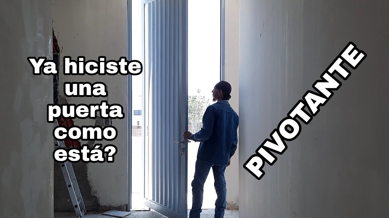 Как сделать поворотную дверь.