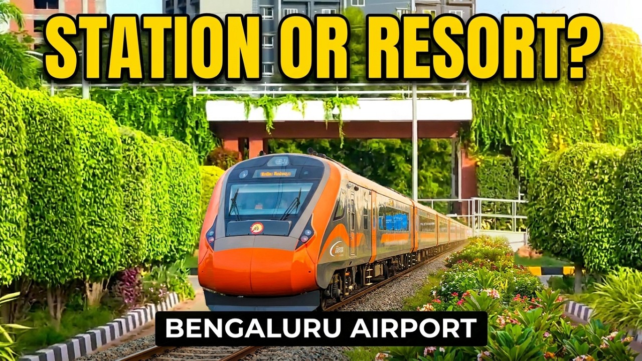 5-Star Resort🌴or Railway Station? SHOCKINGLY Clean  Bengaluru Airport Station