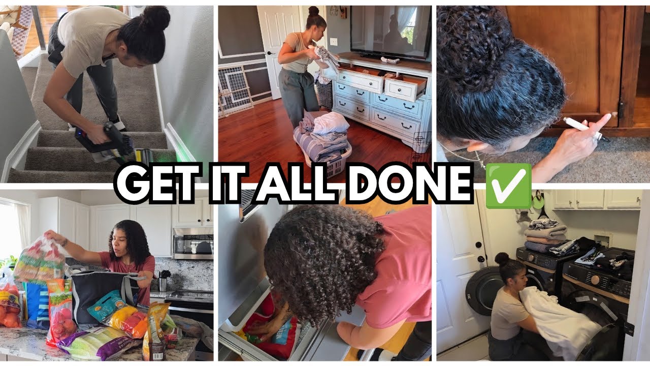 Sam's Restock | Fixing Media Cabinet | Bedrooms Reset | Laundry + More!