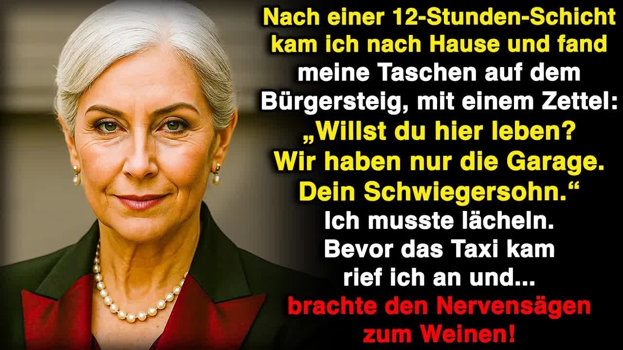 Ich kam nach einer langen Schicht nach Hause und fand meine Taschen mit einer Notiz