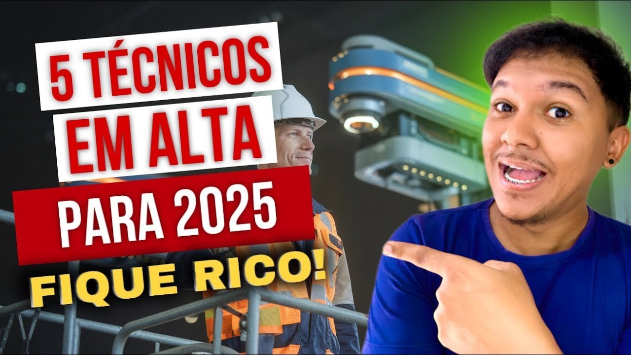 5 CURSOS TÉCNICOS EM ALTA Para 2025 Muito Dinheiro