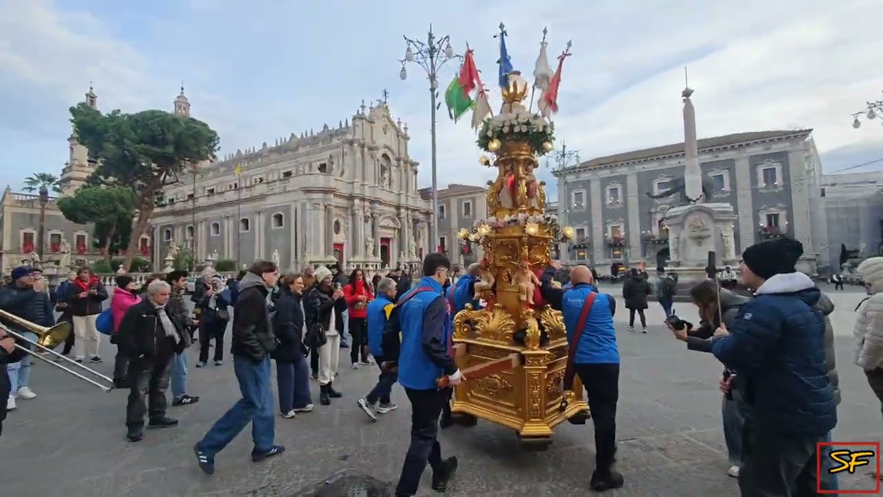 Catania - Festa di Sant'Agata - Uscita Ufficiale Cereo Mons. Ventimiglia - 28/01/2026