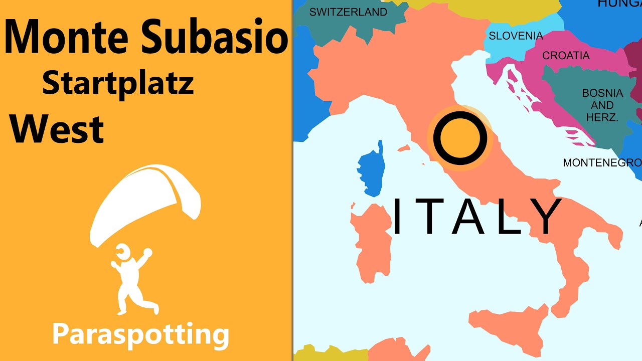 Startplatz West Monte Subasio Assisi Mittelitalien | Paraspotting