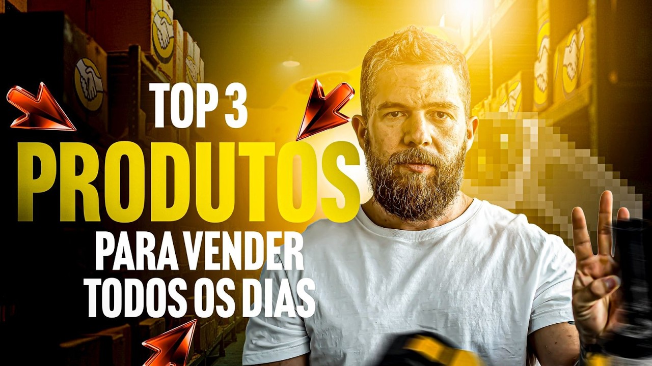 TOP 3 PRODUTOS PARA VENDER NO MERCADO LIVRE EM 2025!