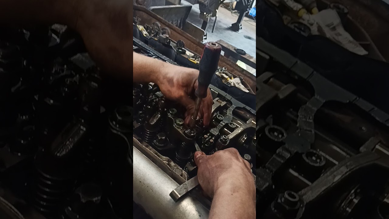 regulacja zaworów silnika man tgx engine valve adjustment