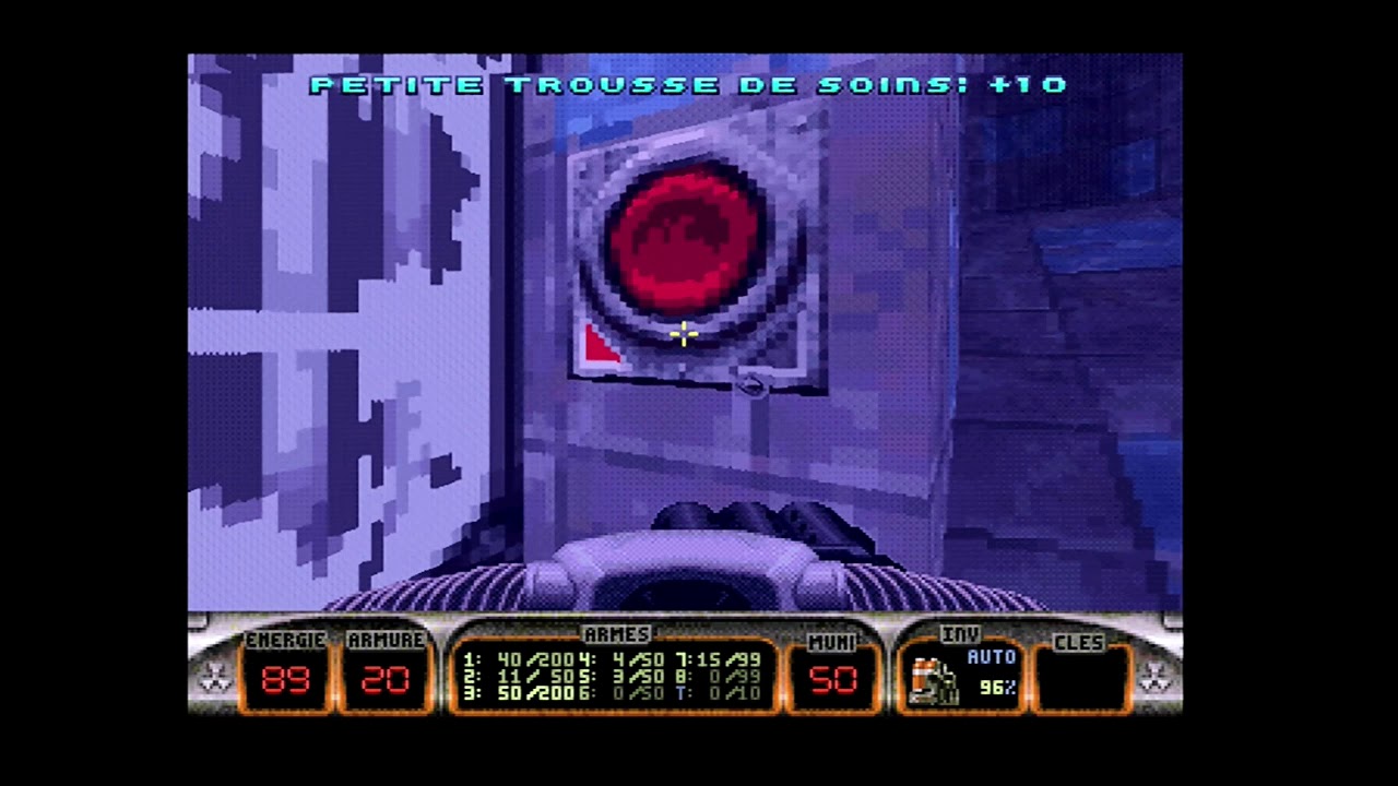 Duke Nukem (PS1 FR) E4M1: Bombe Rider (aka Nightmare Zone, 100%)