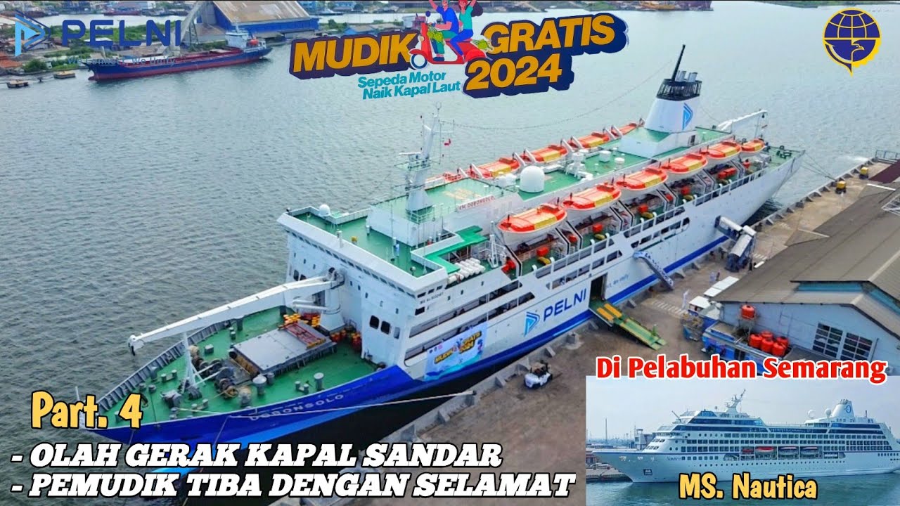 MUDIK GRATIS SEPEDA MOTOR NAIK KAPAL 2024 || PELABUHAN TANJUNG MAS SEMARANG PART. 4