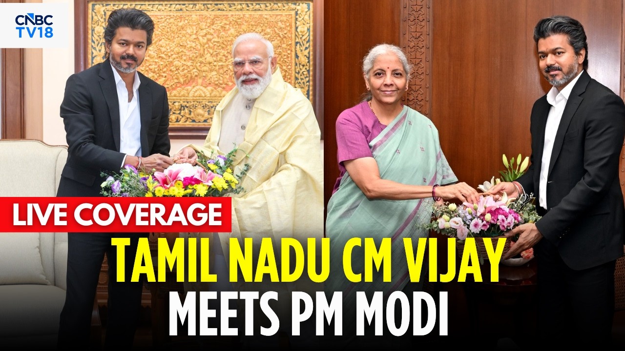 🔴LIVE: Tamil Nadu CM Vijay Arrives in Delhi Meets With PM Modi, Amit Shah, Nirmala Sitharaman | N18G