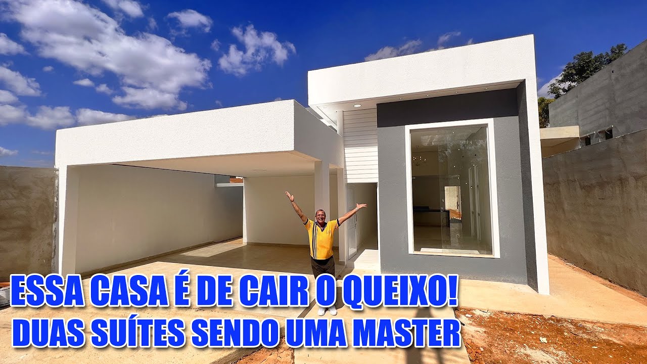 Essa casa é de cair o queixo de tão linda com duas suítes sendo uma máster com closet l Eu quero uma