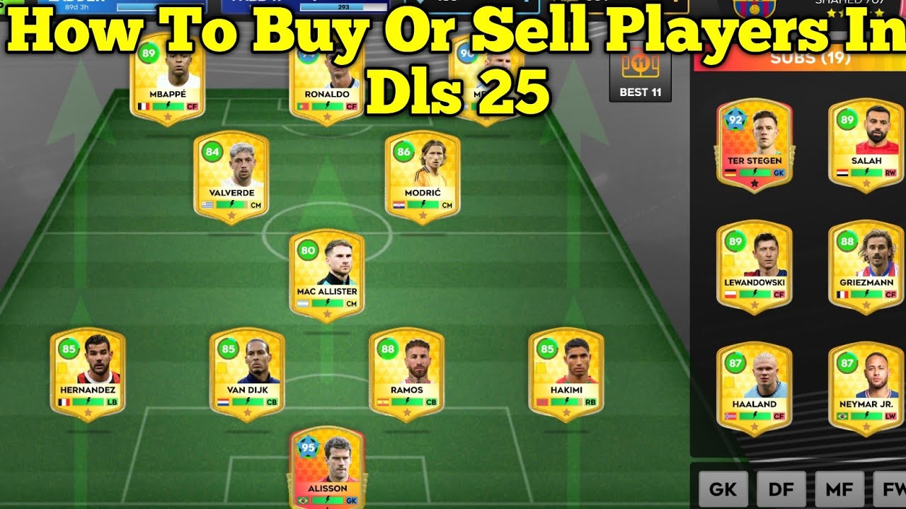 DLS 25 || How To Buy Or Sell Players In Dls 25 | Dls 25 Release Players & New Players Sign In ||