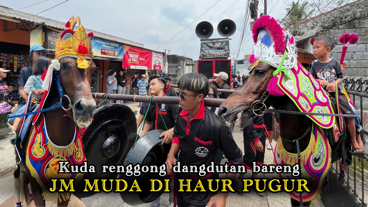 Kuda renggong dangdutan bareng JM MUDA di haur pugur 