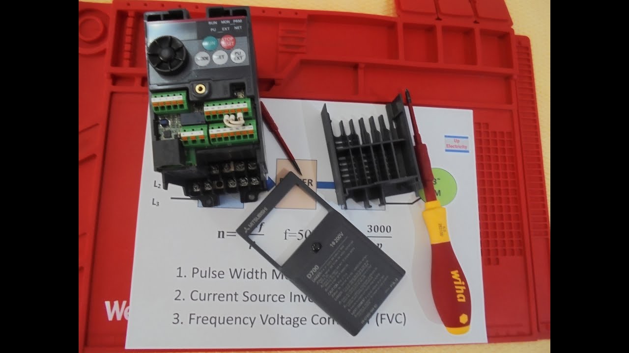 Convertizorul de frecvență. Indicatori și taste de pe panoul frontal. Circuitele convertizorului.
