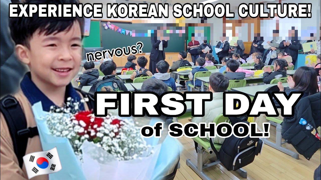 First Day of Grade 1 in Korea! | Experiencing Korean School Culture” | Korean filipino family!